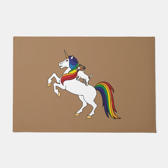 Jack-Russell-Pullover Fußmatte (Vorderseite)