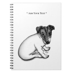 Jack Russell Puppy 10 Wochen alt Notizblock