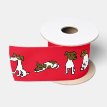 Jack Russell Satin Ribbon
