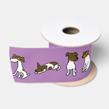 Jack Russell Satin Ribbon