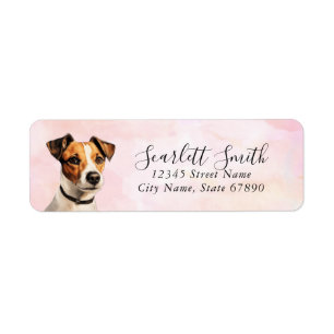 Jack Russell Terrier Adresse de retour Étiquettes
