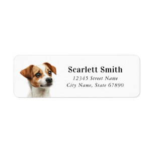 Jack Russell Terrier Adresse de retour Étiquettes