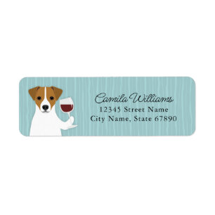 Jack Russell Terrier Adresse de retour Étiquettes