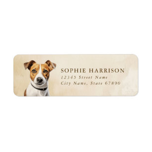 Jack Russell Terrier Adresse de retour Étiquettes