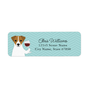 Jack Russell Terrier Adresse de retour Étiquettes