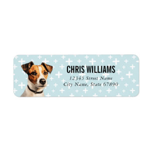 Jack Russell Terrier Adresse de retour Étiquettes