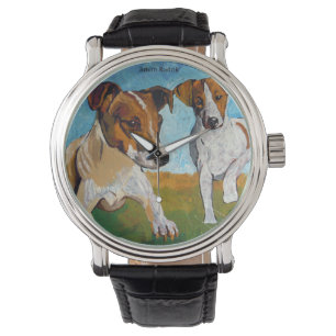 Jack-Russell-Terrier Armbanduhr
