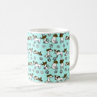 Jack Russell Terrier Cartoon-Becher Kaffeetasse