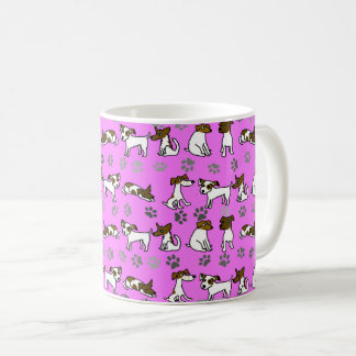 Jack Russell Terrier Cartoon-Becher Kaffeetasse