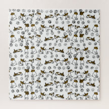 Jack Russell Terrier Cartoon Schwierigkeit