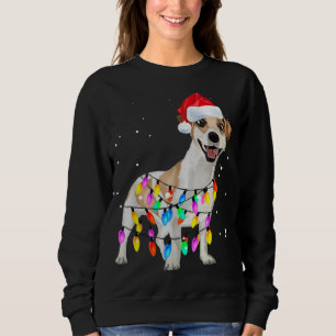 Jack Russell Terrier Christmas Dog Lights Niedlich Sweatshirt