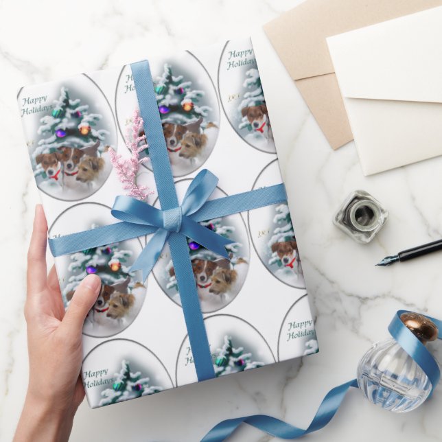 Jack Russell Terrier Christmas Geschenkpapier (Schenken)