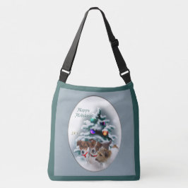 Jack Russell Terrier Christmas Tragetaschen Mit Langen Trägern