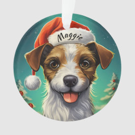 Jack Russell Terrier Custom Weihnachtsdekoration Ornament