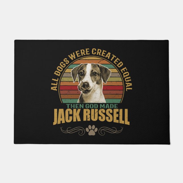 Jack Russell Terrier dog - alle Hunde sind erschaf Fußmatte (Vorderseite)