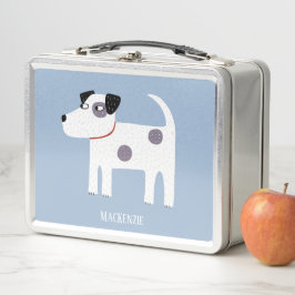 Jack Russell Terrier Dog Individuelle Name Metall Brotdose