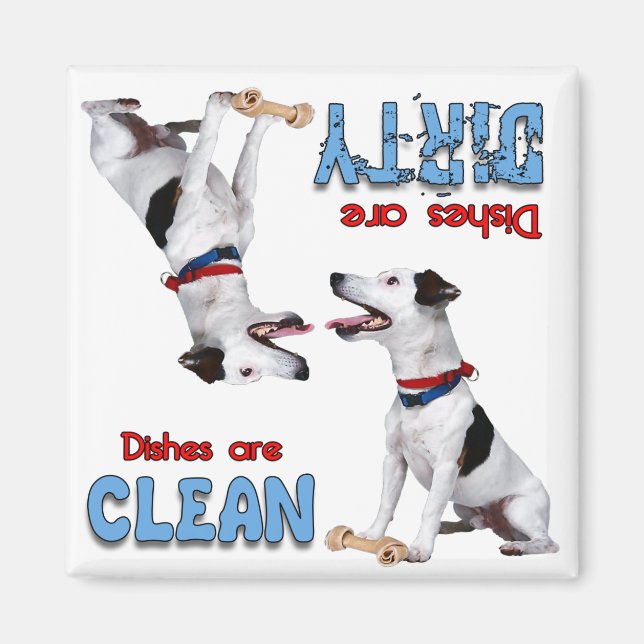 Jack Russell Terrier Dog Lovers Geschirrspüler Mag Magnet (Vorne)