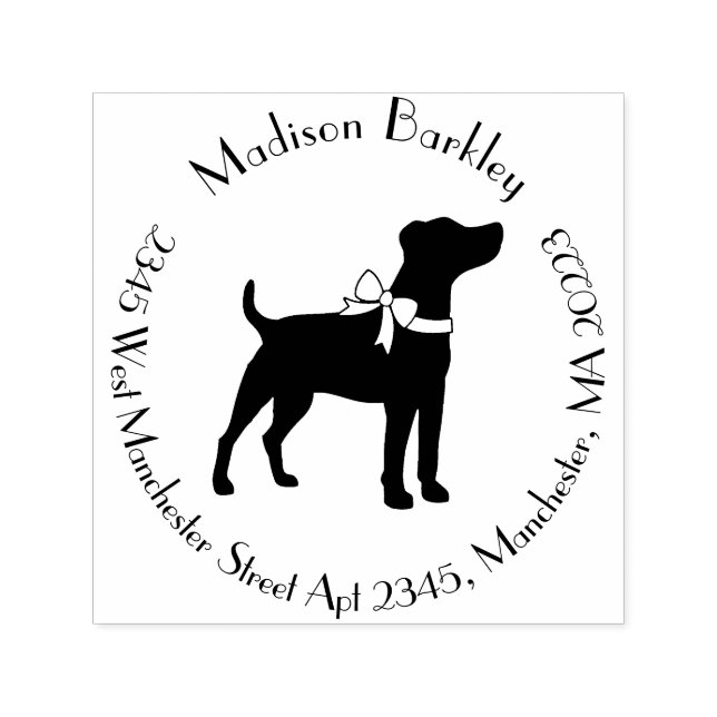 Jack Russell Terrier Dog Puppy Permastempel (Design)