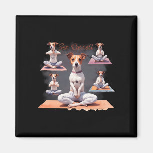 Jack Russell Terrier Dog Zen Moments mit Jack Rus Magnet