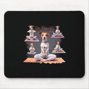 Jack Russell Terrier Dog Zen Moments mit Jack Rus Mousepad