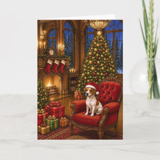 Jack Russell Terrier Feiertagskarte