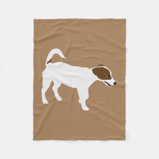 Jack-Russell-Terrier Fleecedecke (Vorderseite)