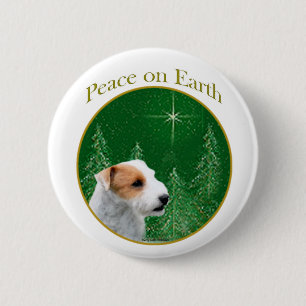 Jack Russell Terrier (gebrochen) Friede Button