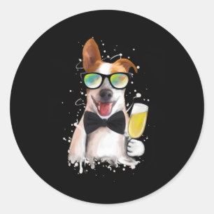 Jack Russell Terrier Gift Dog Runder Aufkleber