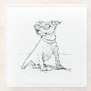 Jack Russell Terrier Glasuntersetzer