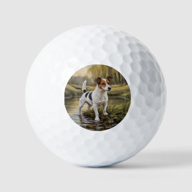 Jack Russell Terrier Golfball (Vorderseite)