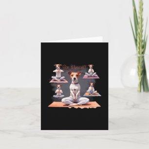 Jack Russell Terrier Hund Zen-Momente mit Jack Rus Karte