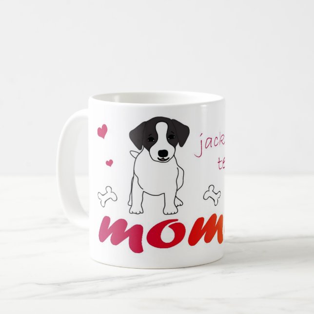 Jack Russell Terrier Kaffeetasse (Vorderseite Links)