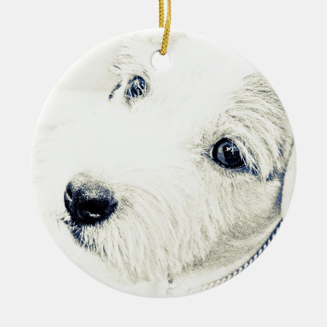 Jack-Russell-Terrier Keramikornament (Vorne)