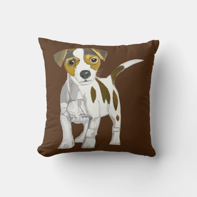 Jack-Russell-Terrier Kissen (Vorderseite)