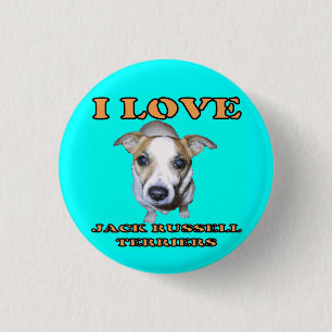 Jack-Russell-Terrier-Knopf Button