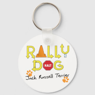 Jack-Russell-Terrier-Kundgebungs-Hund Schlüsselanhänger