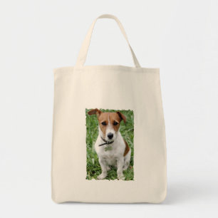 Jack-Russell-Terrier-Lebensmittelgeschäft-Tasche Tragetasche