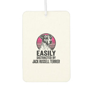 Jack Russell Terrier Leicht Ablenkbar Vintage T-Sh Autolufterfrischer