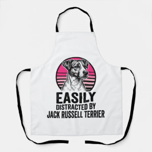 Jack Russell Terrier Leicht Ablenkbar Vintage T-Sh Schürze