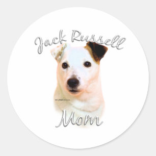 Jack Russell Terrier Mama 2 Runder Aufkleber