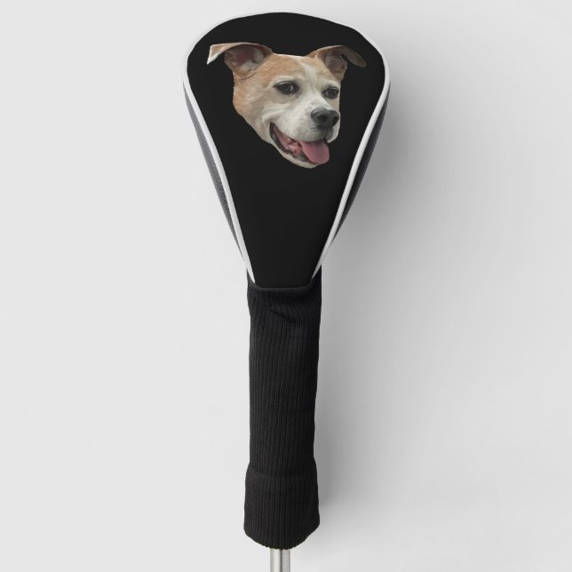 Jack Russell Terrier Mix Golf Head Cover Golf Headcover (Vorderseite)