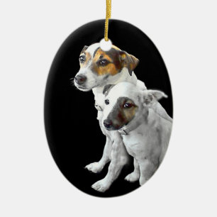Jack Russell Terrier Ornament Zwei