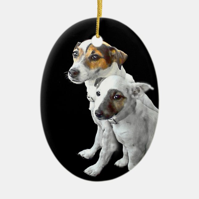 Jack Russell Terrier Ornament Zwei (Vorne)