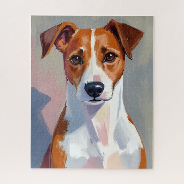 Jack Russell Terrier Painting Dog Pet (Vertikal)