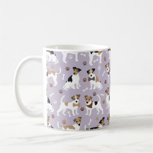 Jack Russell Terrier Paws et Bones Coffee Mug