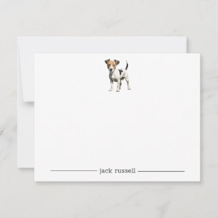 Jack Russell Terrier Personalisierte Mitteilungska Mitteilungskarte