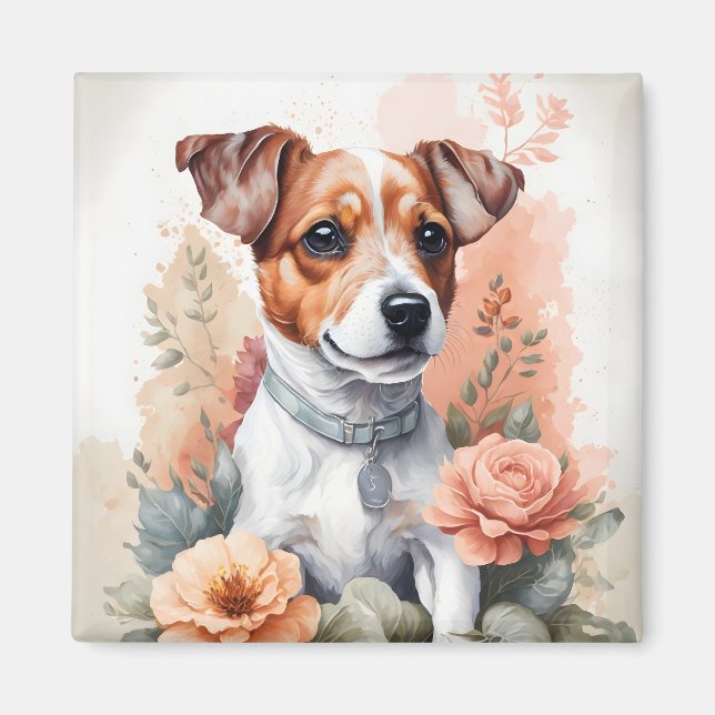 Jack Russell Terrier Puppy Magnet (Vorne)