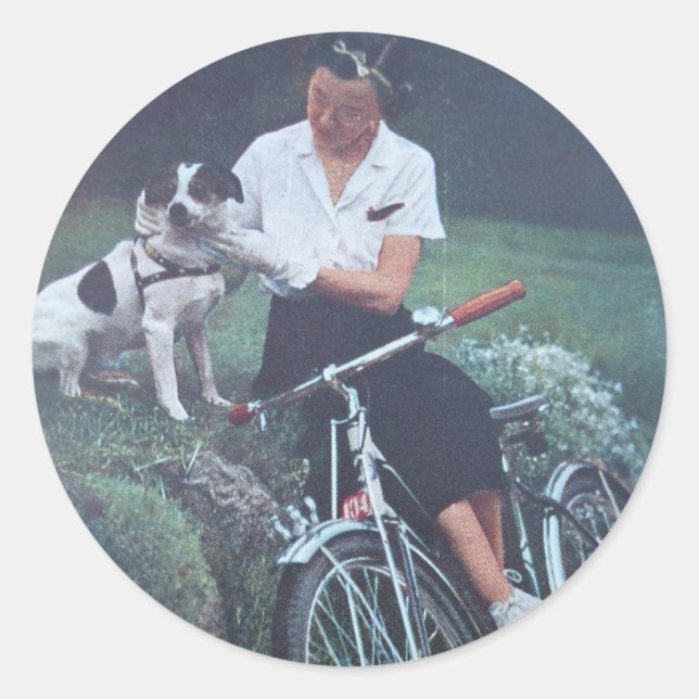 Jack Russell Terrier Runder Aufkleber (Vorderseite)