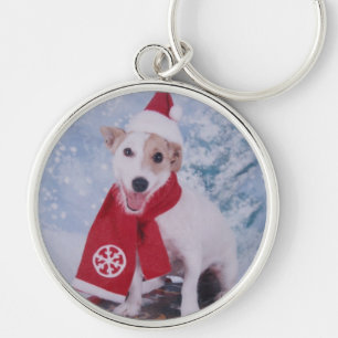 Jack-Russell-Terrier - Sankt Helfer Schlüsselanhänger