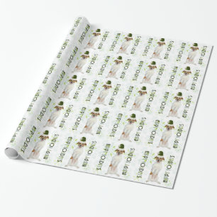 Jack Russell Terrier Santa Dog Grünen Weihnachten Geschenkpapier
